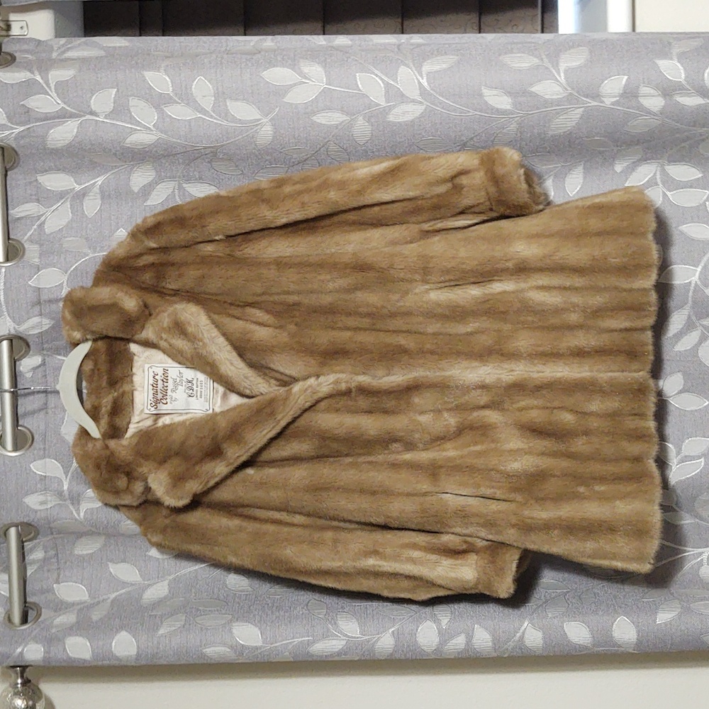 Russell Taylor faux mink fur coat